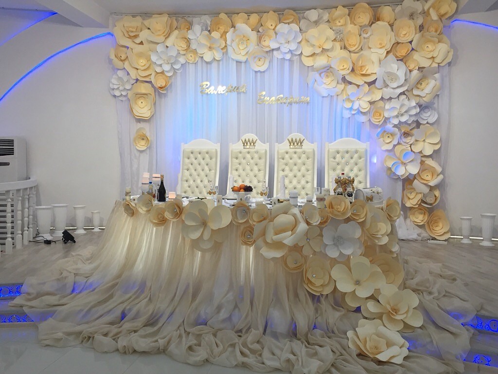 Оформление свадеб живыми цветами, украшение флористическими композициями под ключ